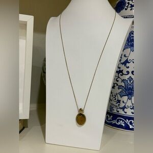 J. Jill Tigers Eye Necklace - Gold Tone Necklace